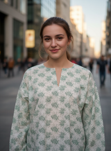 Sømforklaring skjorte til jente og dame