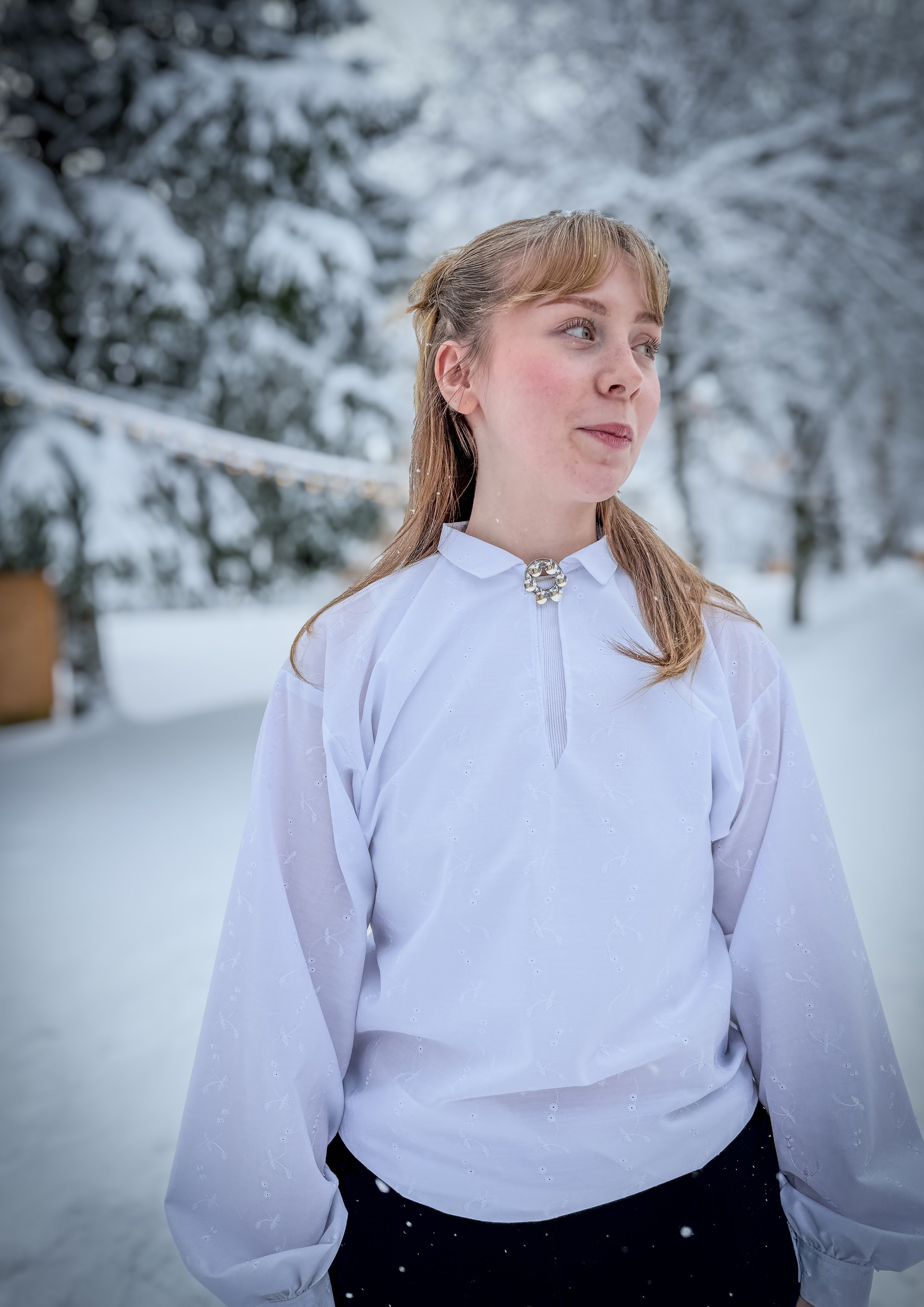 Sømforklaring skjorte til jente og dame