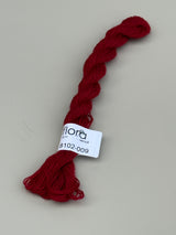 Flora brodergarn - røde farger