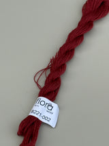 Flora brodergarn - røde farger