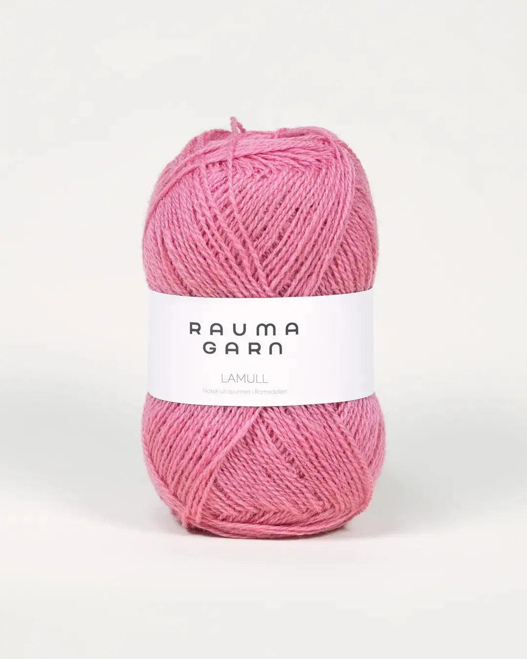 Gammelrosa - lamull Rauma Ullvarefabrikk