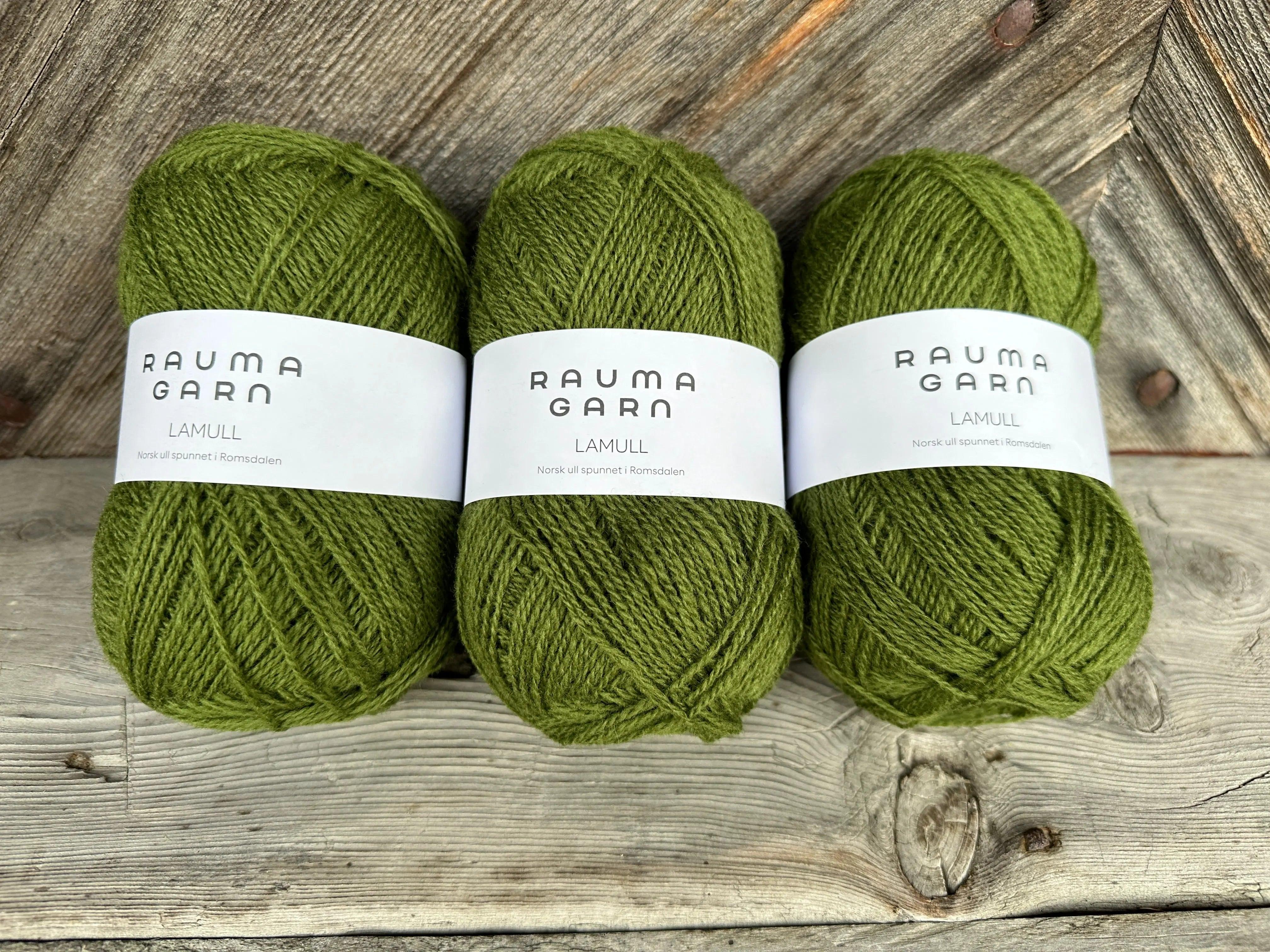 Grønn - spesialfarget -  Lamullgarn Hulda Bunader
