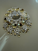 Sølje kvit forgylt med 12 heng