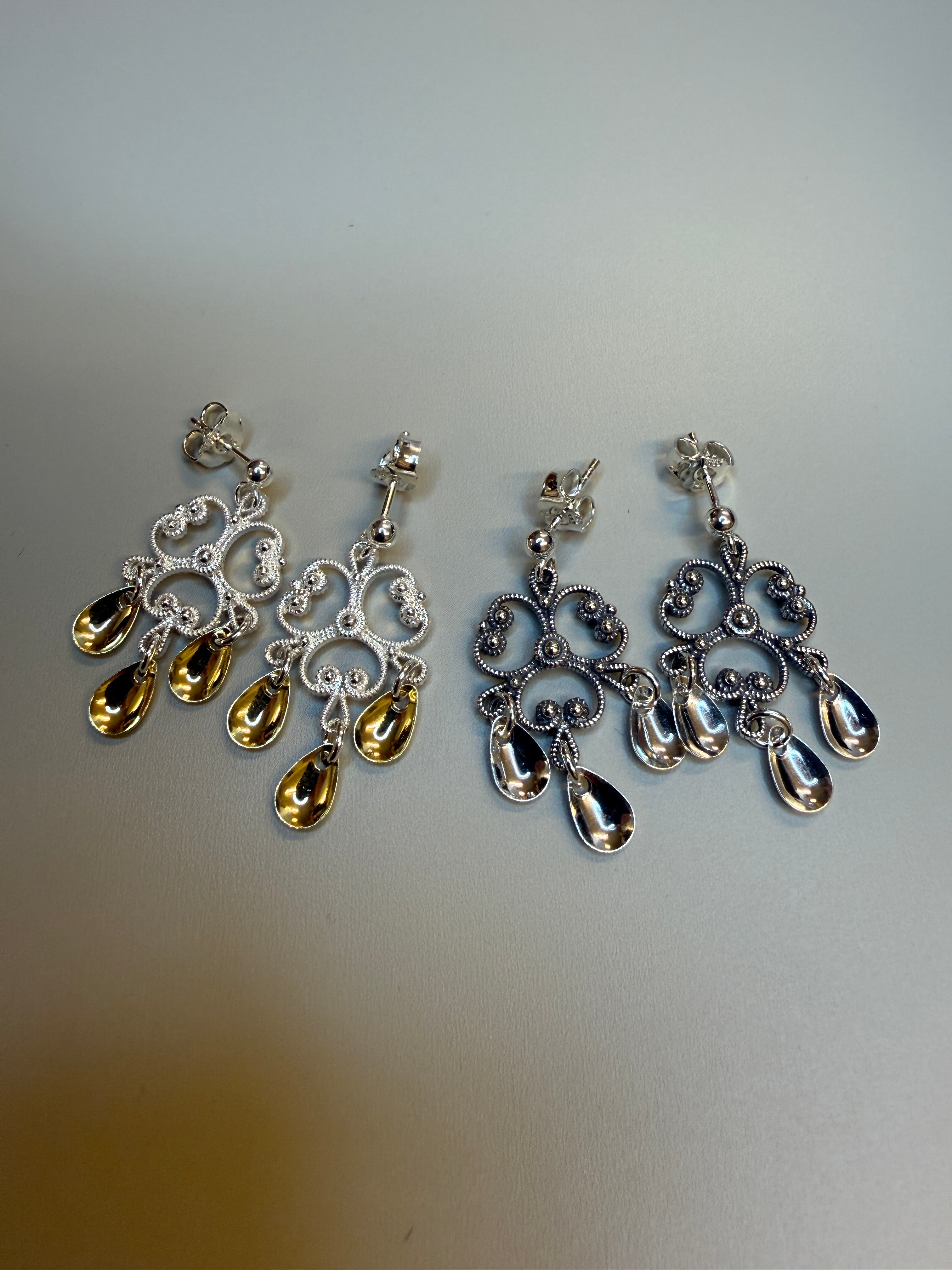 Øredobber i filigran