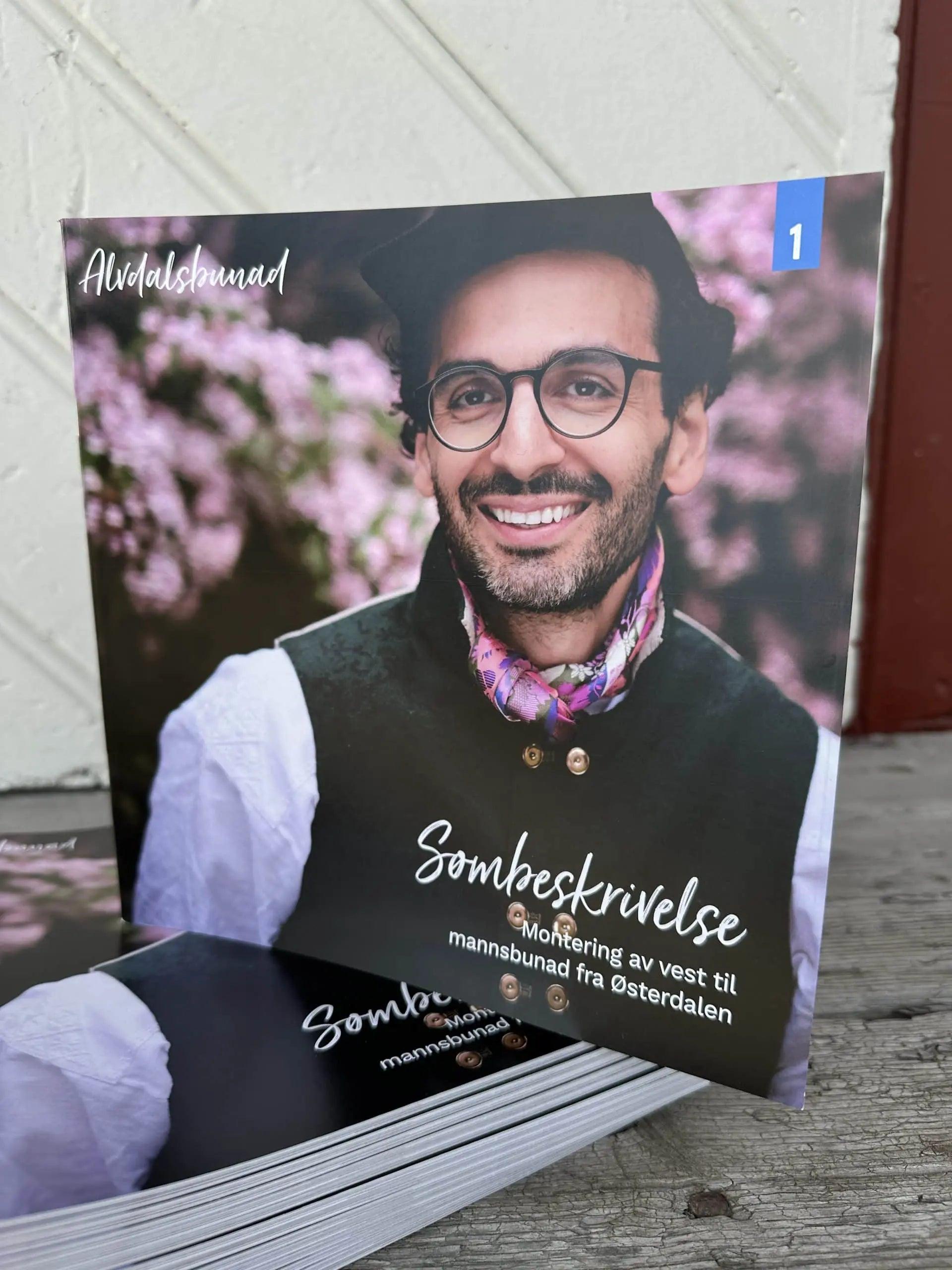 Hefte med sømforklaring til vest - mannsbunad for Østerdalen Hulda Bunader