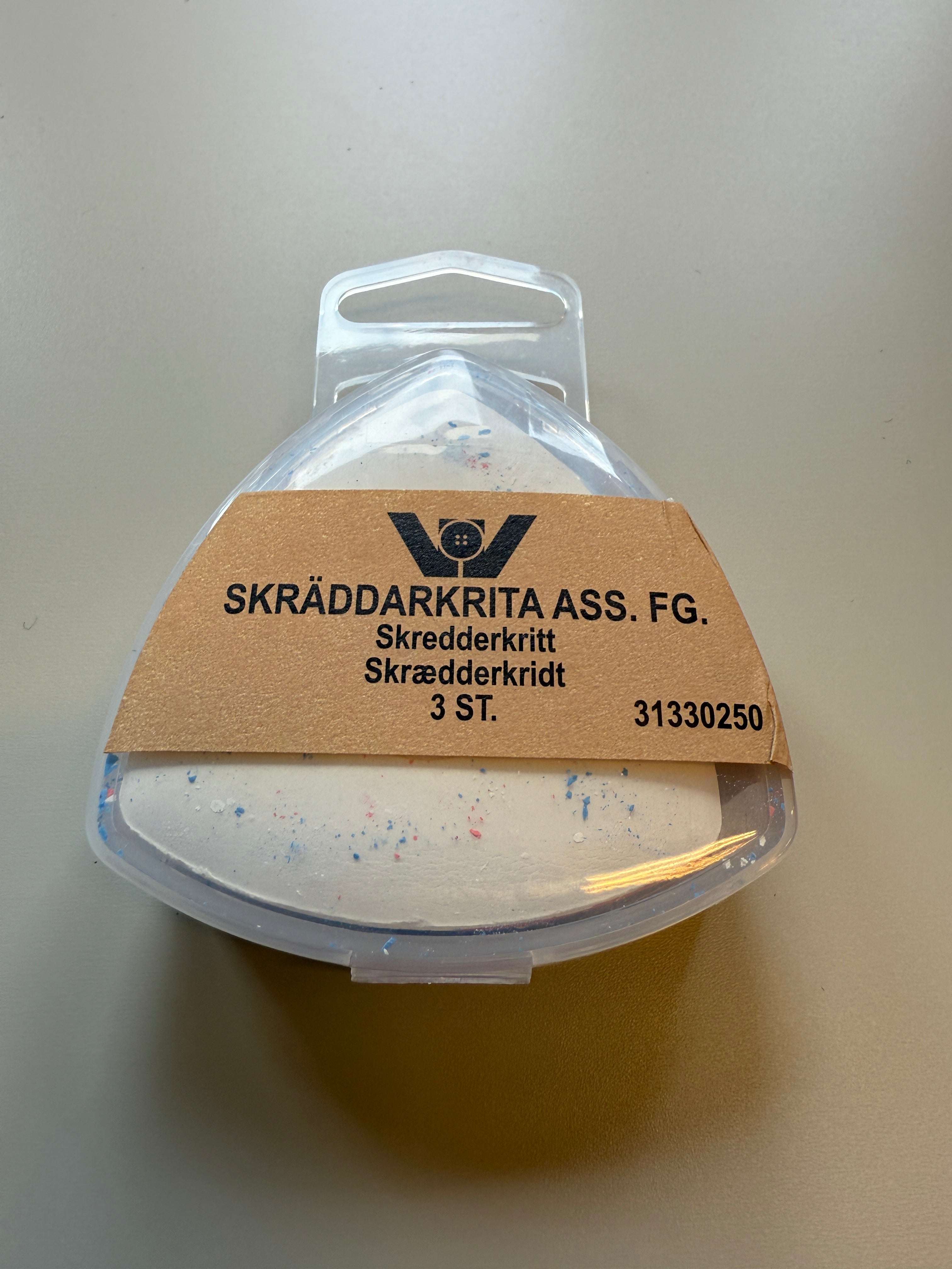 Skredderkritt i assorterte farger