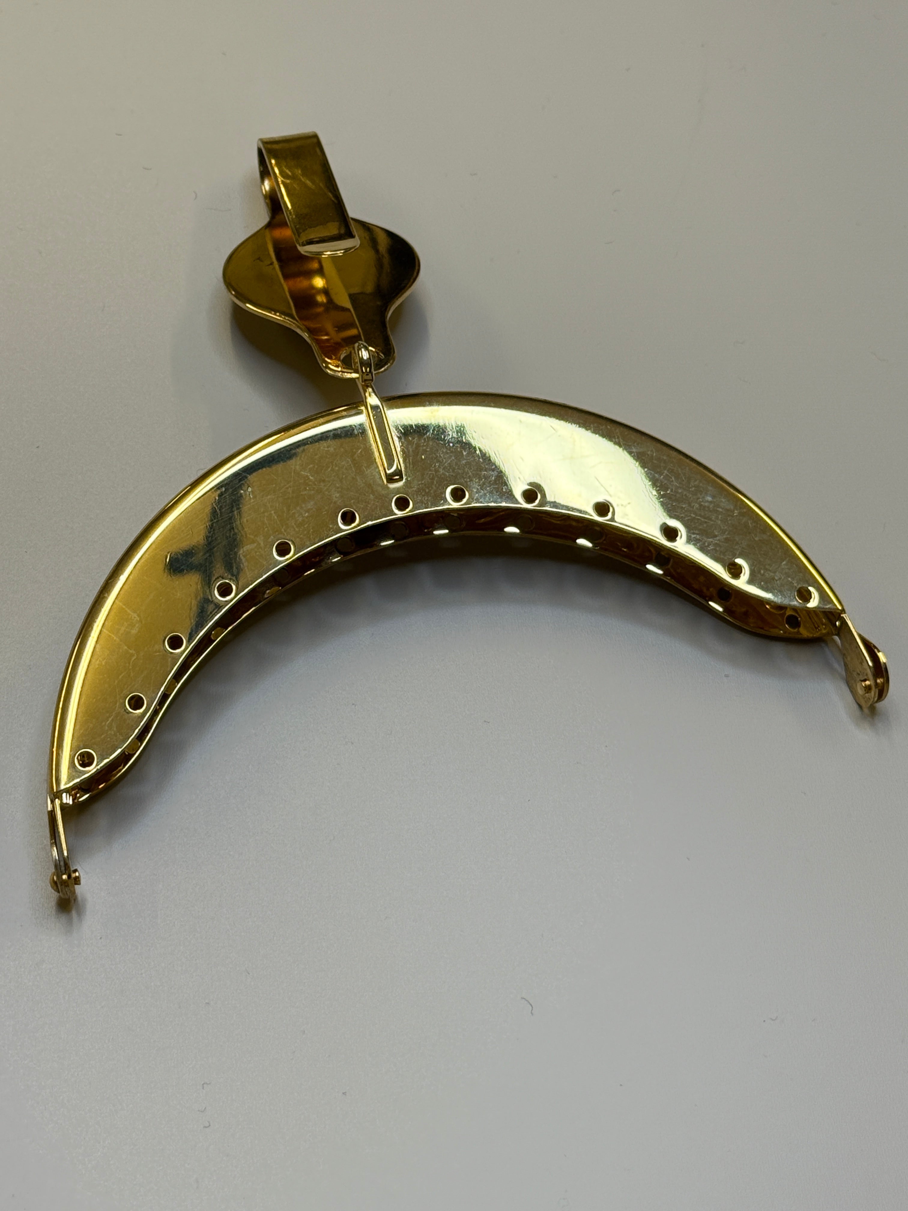 Veskelås i plett, antikkforgylt